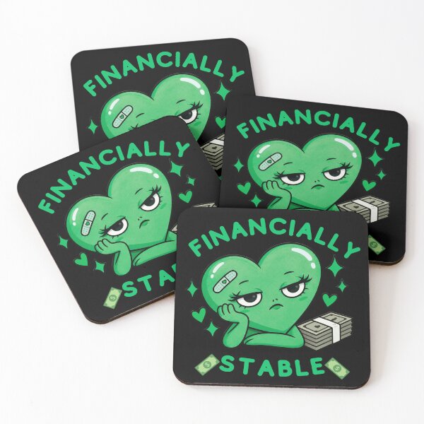 Item preview, Financially Stable Green Heart Design designed and sold by Artography Designs.