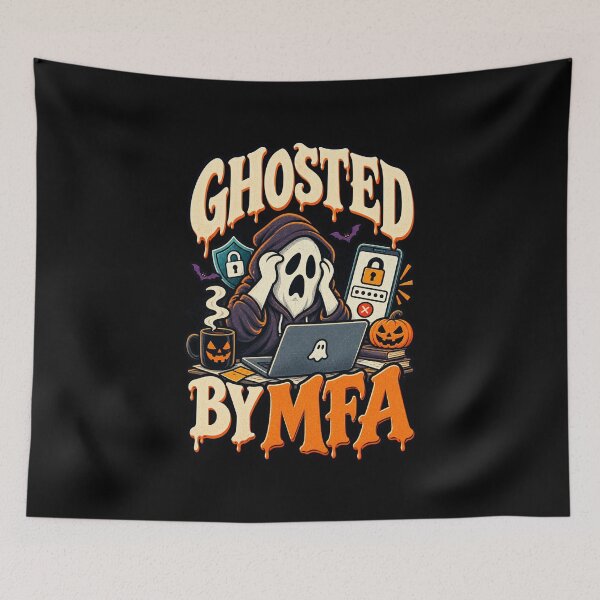 Item preview, Ghosted By MFA Cybersecurity Halloween designed and sold by MOTIFOLK.