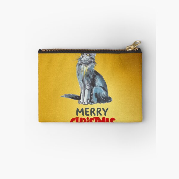 Item preview, Cute Maine Coon Cat Merry Christmas Holiday Art designed and sold by stormk10.