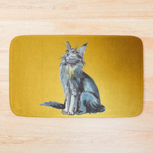 Item preview, Cute Maine Coon Cat Merry Christmas Holiday Art designed and sold by stormk10.