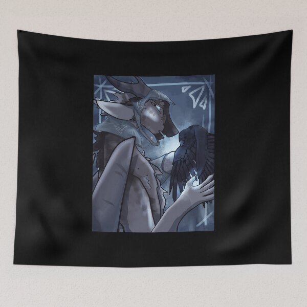 Item preview, Mystical Creature with Raven Illustration designed and sold by elijbclaude.