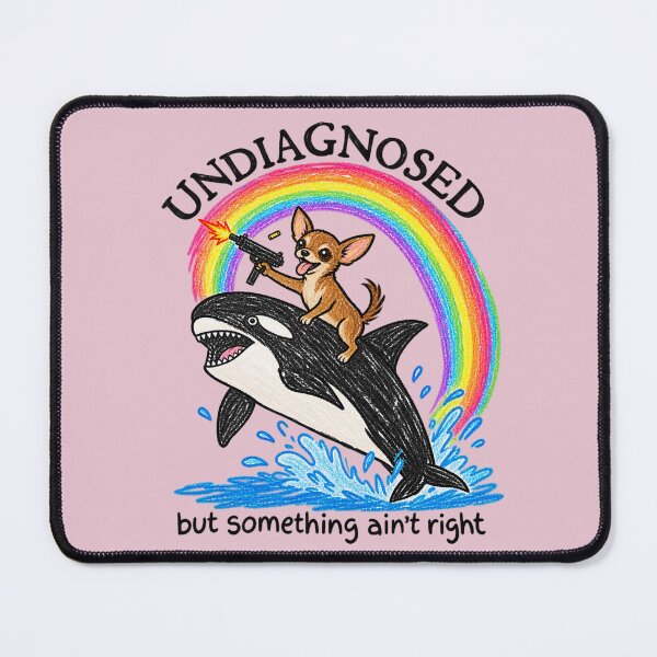 Item preview, Undiagnosed But Something Ain't Right Chihuahua Meme Art designed and sold by AmiGraph.