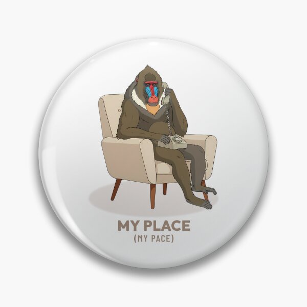 Item preview, Mandrill Sitting with Vintage Rotary Telephone, Retro Aesthetic designed and sold by COZY VINTAGE animal.