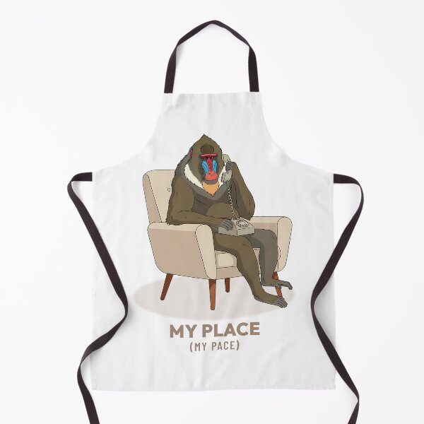 Item preview, Mandrill Sitting with Vintage Rotary Telephone, Retro Aesthetic designed and sold by COZY VINTAGE animal.