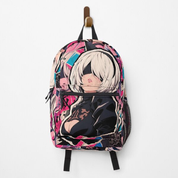 Item preview, White Haired Masked Warrior – Gothic Anime Girl Pop Art Collage designed and sold by Dyan4.