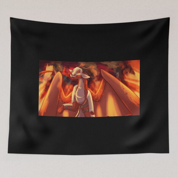 Item preview, Fierce Dragon Art with Fiery Background designed and sold by elijbclaude.