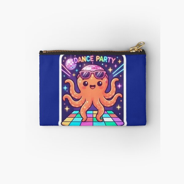 Item preview, Octopus wearing glasses on the dance floor designed and sold by Azurart2.