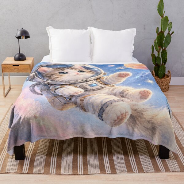 Item preview, Dreamy Astronaut Kitten in Space designed and sold by The-Library.