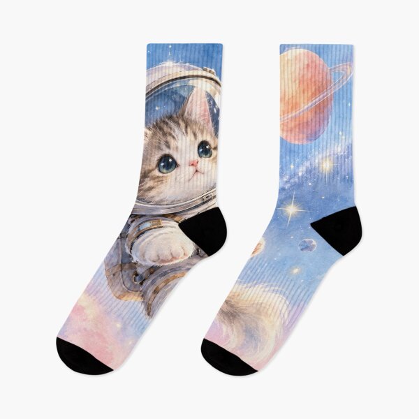 Item preview, Dreamy Astronaut Kitten in Space designed and sold by The-Library.