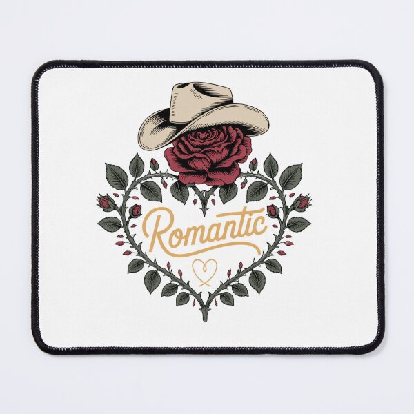 Item preview, romantic rose cowboy hat heart wreath vintage western love aesthetic designed and sold by DariaOltes.