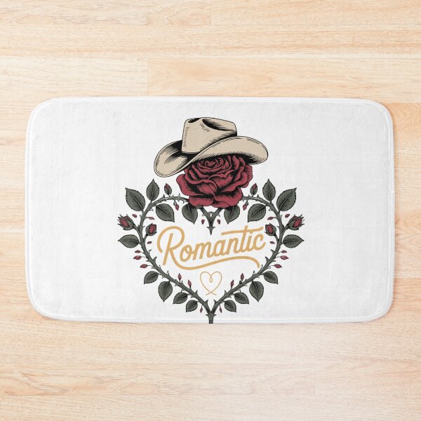 Item preview, romantic rose cowboy hat heart wreath vintage western love aesthetic designed and sold by DariaOltes.