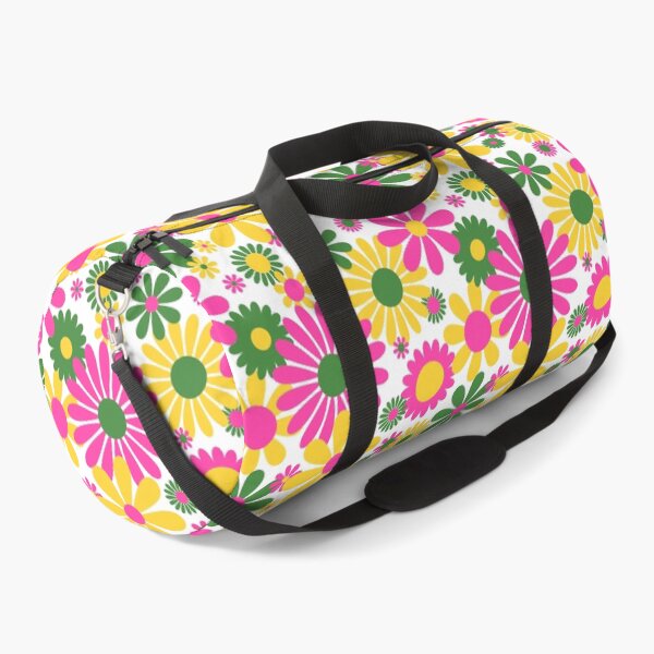Item preview, Sunshine Day Daisies in Pink Green + Yellow designed and sold by YesterdayColl.