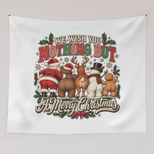 Item preview, Nothing Butt a Merry Christmas Santa Reindeer Snowman Humor designed and sold by will freed18.