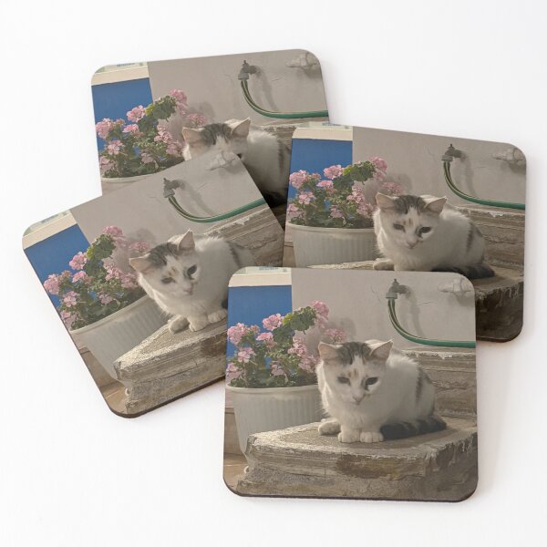 Item preview, Cat on porch designed and sold by GeekyGirlsGarb.