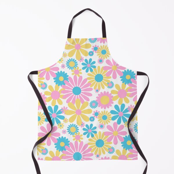Item preview, Sunshine Day Daisies in Pastel Pink Blue + Yellow designed and sold by YesterdayColl.