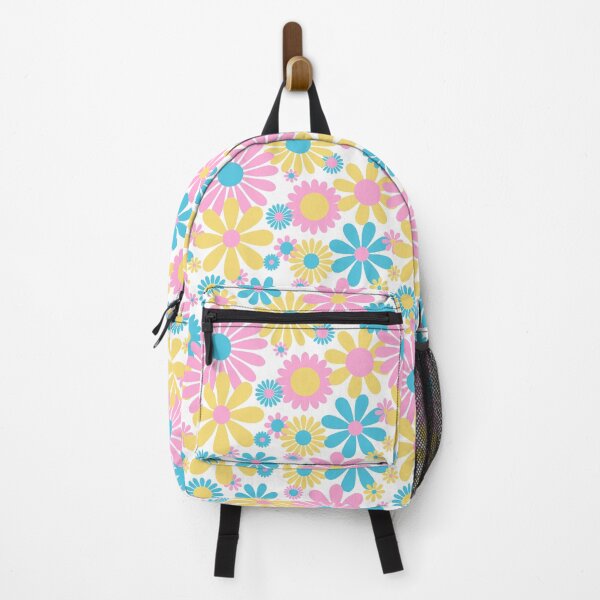 Item preview, Sunshine Day Daisies in Pastel Pink Blue + Yellow designed and sold by YesterdayColl.