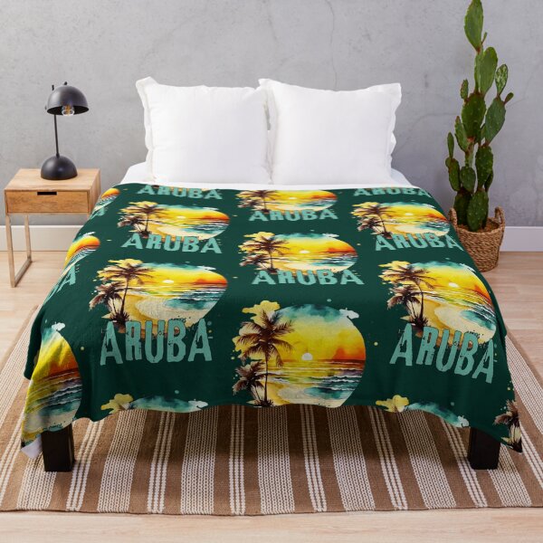 Item preview, ARUBA - Aruba Vintage Sunset, Aruba Sunrise, Beach Lifestyle, Spring Break, Tropical Vacation Classi designed and sold by BarelyCoolShop.