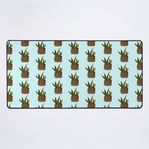Item preview, Watercolor Snake Plant in Woven Basket designed and sold by lauracedrawings.