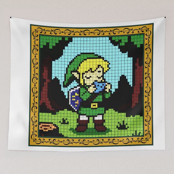 Item preview, Link Playing Ocarina designed and sold by FreakNRetro.