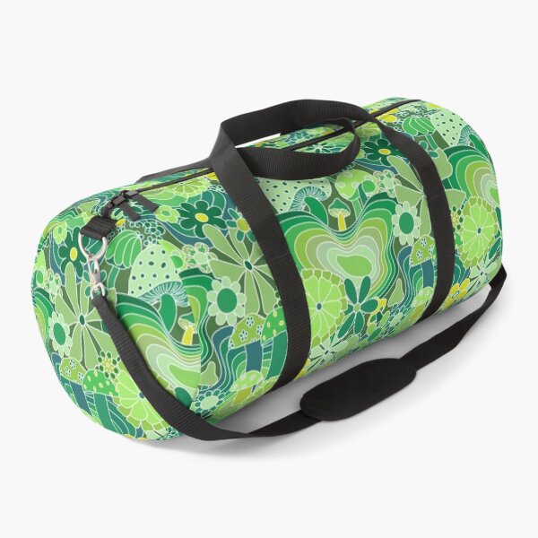 Item preview, Groovy Mushroom Garden in Avocado Green designed and sold by YesterdayColl.
