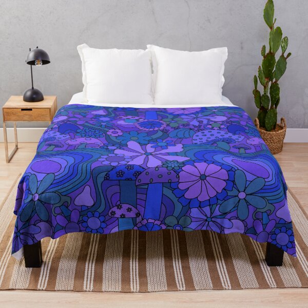Item preview, Groovy Mushroom Garden in Grape designed and sold by YesterdayColl.