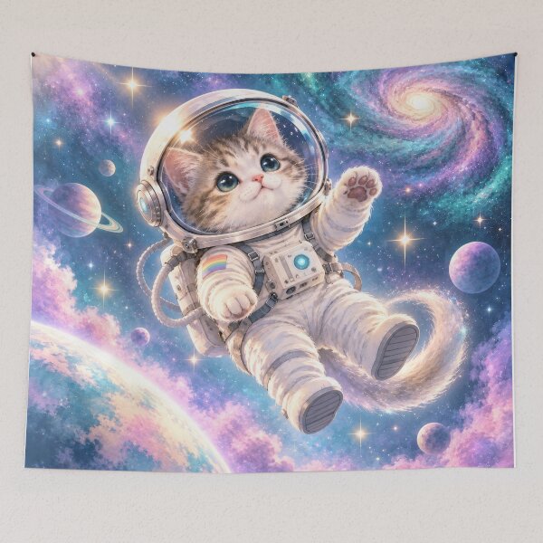 Item preview, Cosmic Kitten Exploring the Galaxy designed and sold by The-Library.
