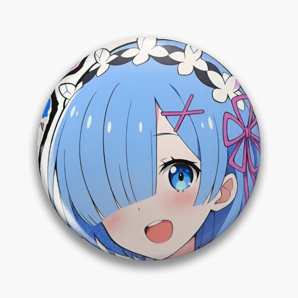 Item preview, Blue Haired Magical Maid – Cute Anime Girl Pink Blue Pop Art designed and sold by Dyan4.