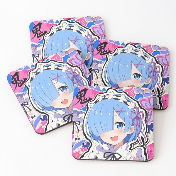 Item preview, Blue Haired Magical Maid – Cute Anime Girl Pink Blue Pop Art designed and sold by Dyan4.