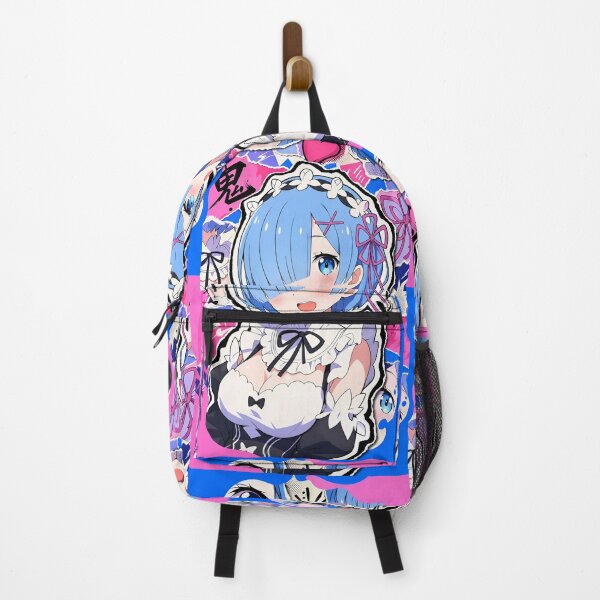 Item preview, Blue Haired Magical Maid – Cute Anime Girl Pink Blue Pop Art designed and sold by Dyan4.