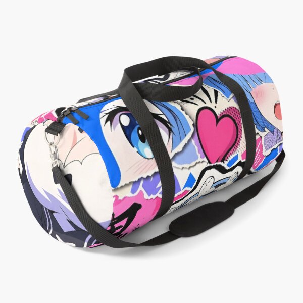 Item preview, Blue Haired Magical Maid – Cute Anime Girl Pink Blue Pop Art designed and sold by Dyan4.