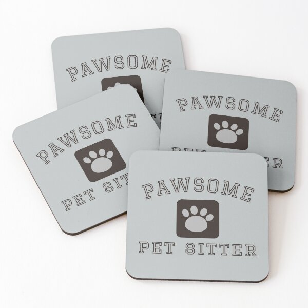 Item preview, Pawsome Pet Sitter, Cat dog Nanny, Gift for Pet Sitter, Love Cats Dogs Animals designed and sold by Forevermore.