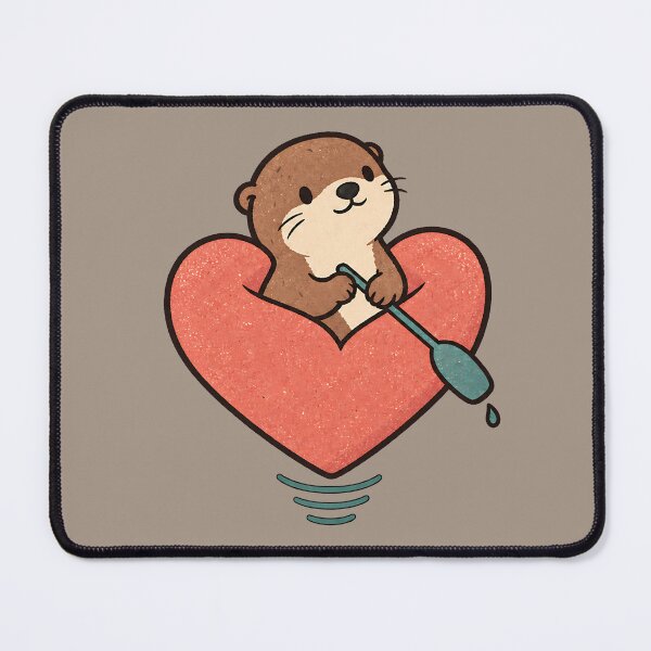 Item preview, Otter Riding Inside a Heart – Trust What Carries You designed and sold by MAD's Recreation Studio.