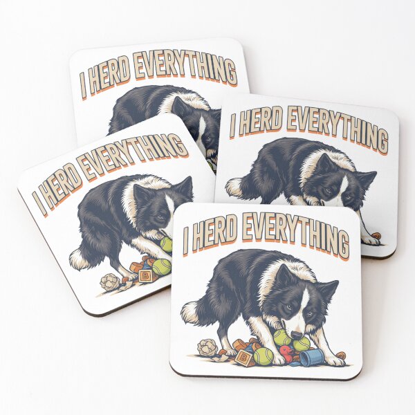 Item preview, Border Collie - Funny Dog | I Herd Everything designed and sold by No Excuses Supply.
