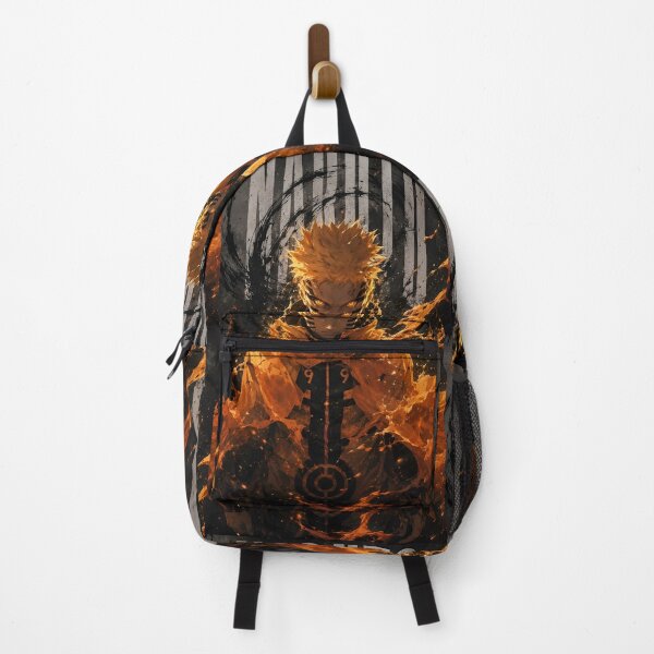 Item preview, Inferno Shadow Warrior – Fiery Orange Energy Anime Inspired Warrior Art designed and sold by Dyan4.
