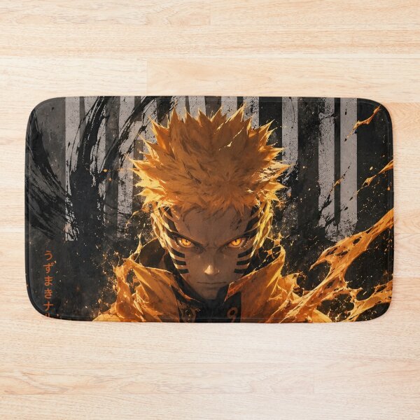 Item preview, Inferno Shadow Warrior – Fiery Orange Energy Anime Inspired Warrior Art designed and sold by Dyan4.
