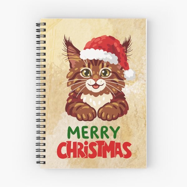 Item preview, Cute Maine Coon Cat Merry Christmas Holiday Art designed and sold by stormk10.