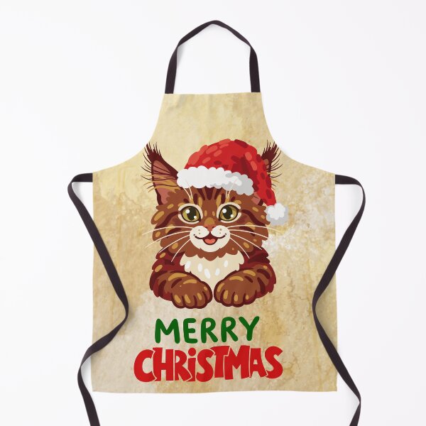 Item preview, Cute Maine Coon Cat Merry Christmas Holiday Art designed and sold by stormk10.