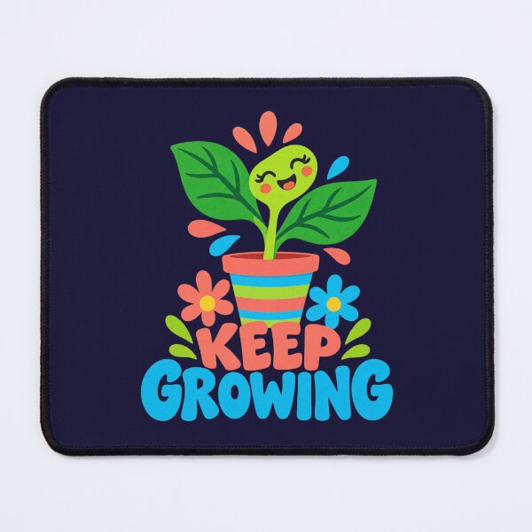 Item preview, Keep Growing Cute Kawaii Plant Pot designed and sold by MH Digital Studio .