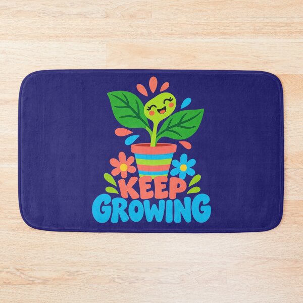 Item preview, Keep Growing Cute Kawaii Plant Pot designed and sold by MH Digital Studio .