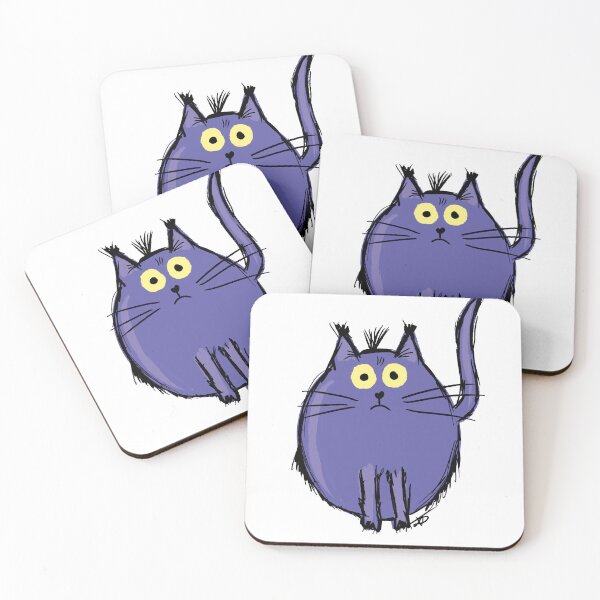 Item preview, cat purple designed and sold by Kasia1987t.