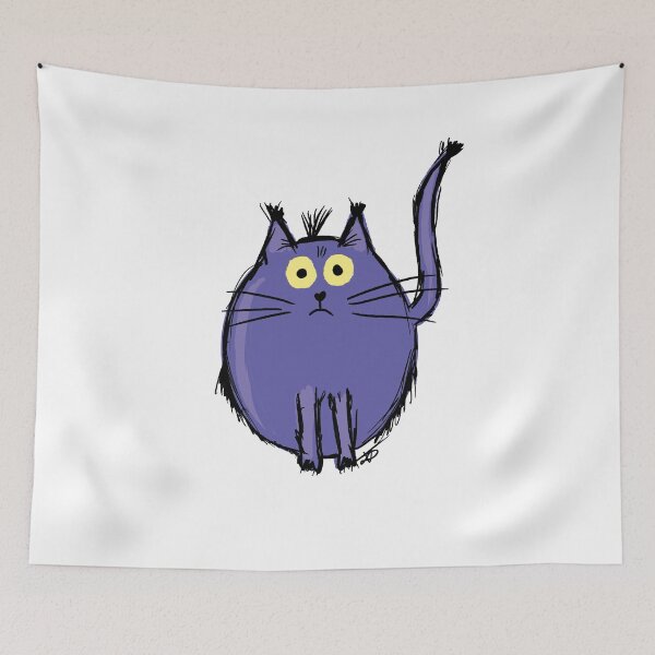 Item preview, cat purple designed and sold by Kasia1987t.