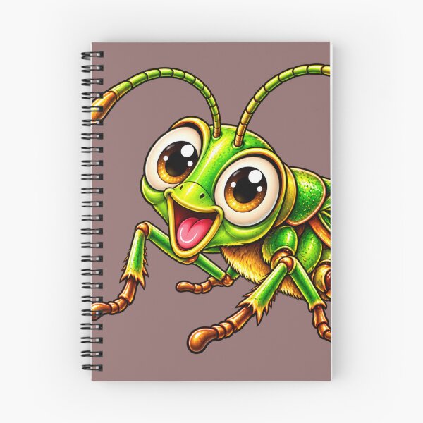 Item preview, Cute Happy Grasshopper Cartoon Green Bug designed and sold by JanRizz.