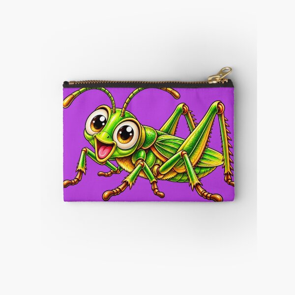 Item preview, Cute Happy Grasshopper Cartoon Green Bug designed and sold by JanRizz.