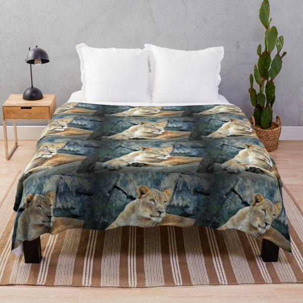 Item preview, Resting Lioness on Rock designed and sold by Savannah Gibbs.