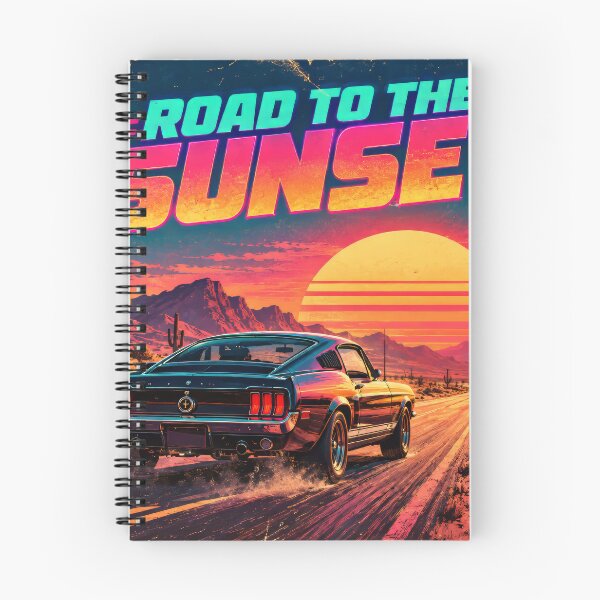 Item preview, Road to the Sunset Retro Muscle Car designed and sold by The-Library.