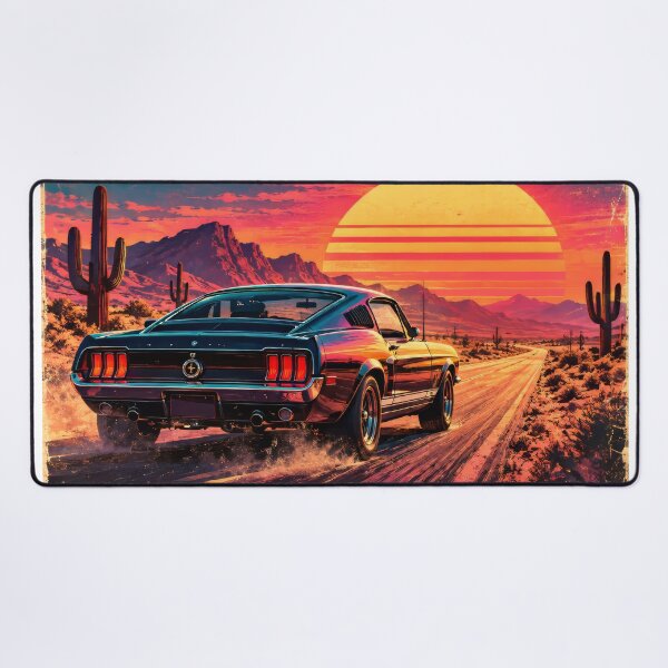 Item preview, Road to the Sunset Retro Muscle Car designed and sold by The-Library.