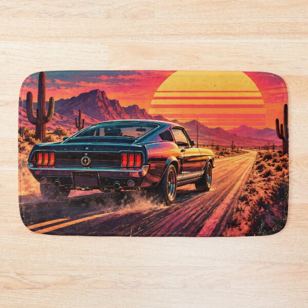 Item preview, Road to the Sunset Retro Muscle Car designed and sold by The-Library.