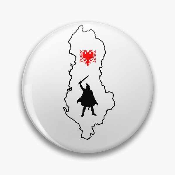 Item preview, Skanderbeg Albania Map Eagle Albanian Pride Historical Warrior designed and sold by gluxdesing.