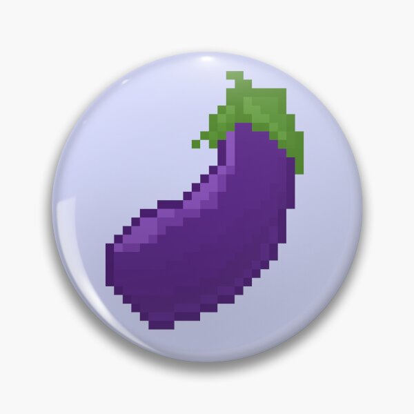 Item preview, Pixel Art Eggplant | Kawaii Vegetable Design designed and sold by suawu.