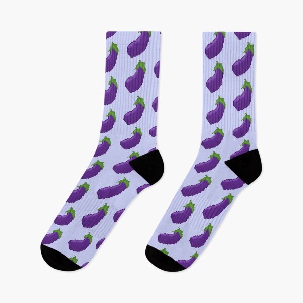 Item preview, Pixel Art Eggplant | Kawaii Vegetable Design designed and sold by suawu.